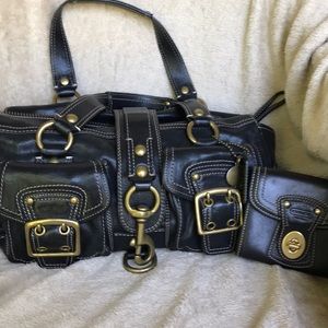 Coach Vintage Whiskey Legacy Bag with Wallet.